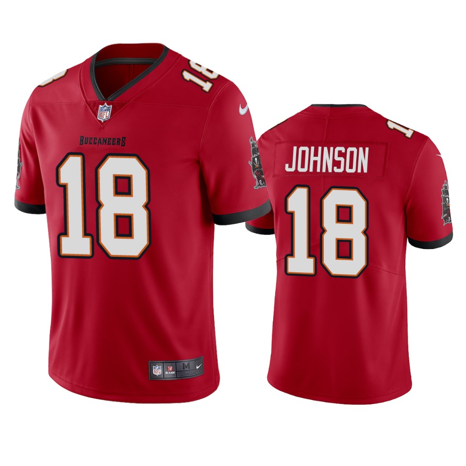 Tampa Bay Buccaneers Men Nike NFL  #18 Tyler Johnson Red Vapor Untouchable Limited Jersey